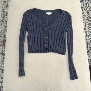 Aeropostale Cropped Navy Sweater